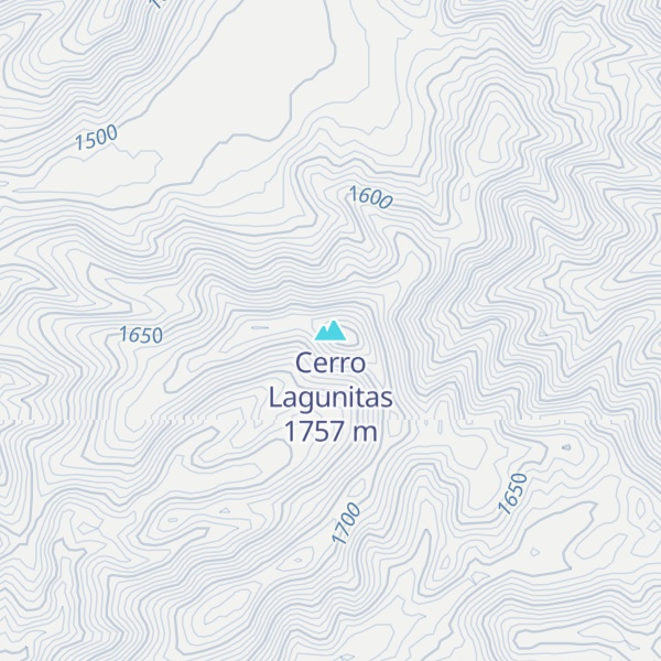 Map of Cerro Lagunitas