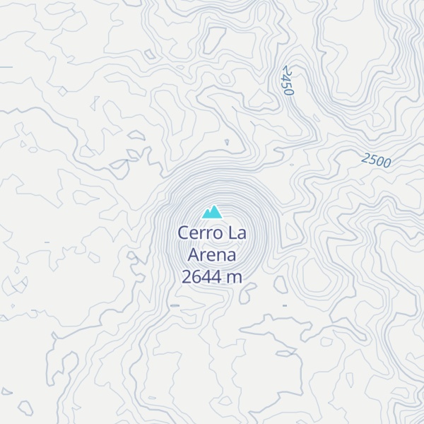 Map of Cerro La Arena