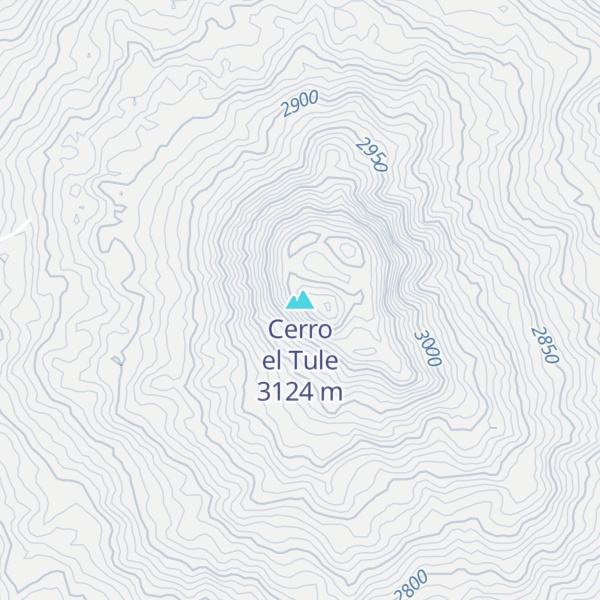 Map of Cerro el Tule