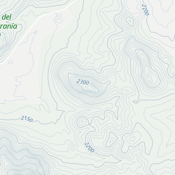 Map of Cerro San Mateo