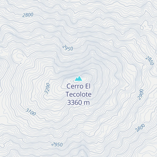 Map of Cerro El Tecolote