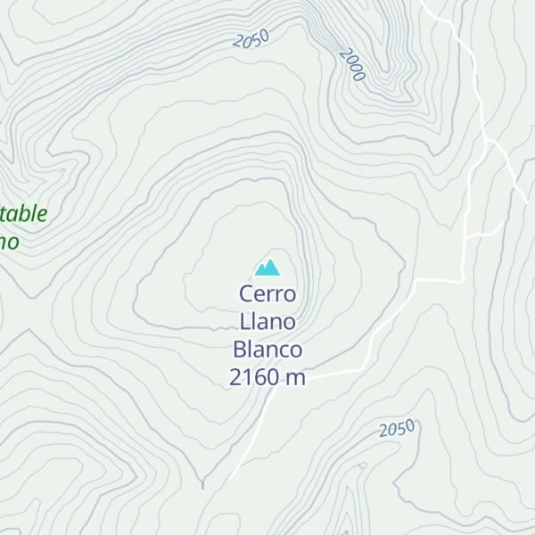 Map of Cerro Llano Blanco