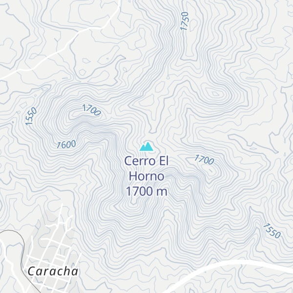 Map of Cerro El Horno