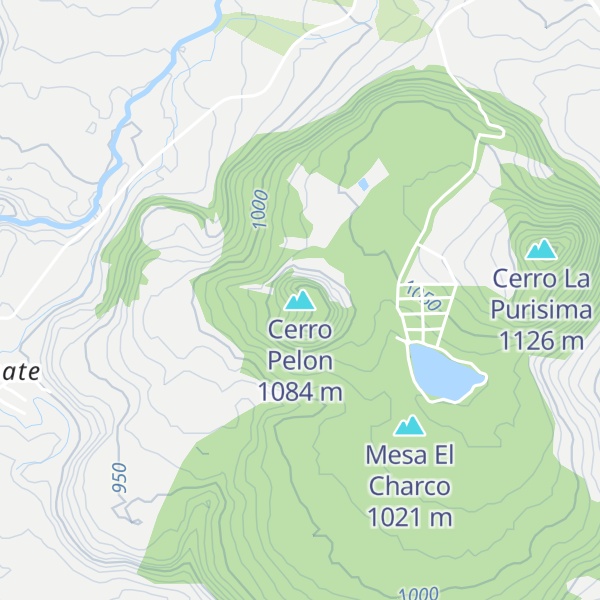 Map of Cerro Pelon