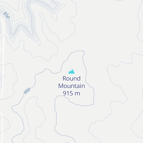 Map of Round Mountain