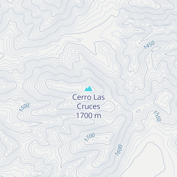Map of Cerro Las Cruces
