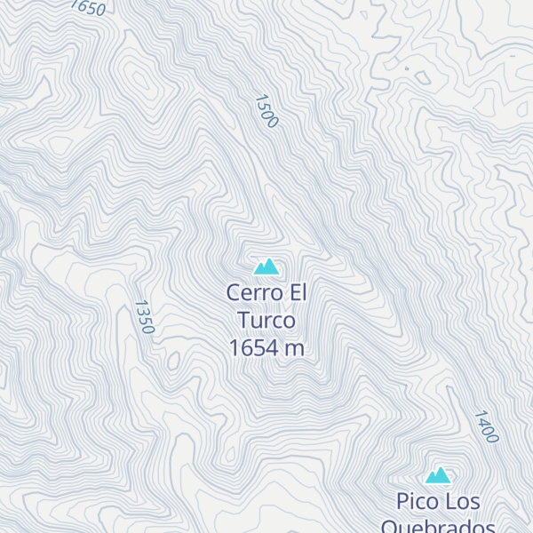 Map of Cerro El Turco
