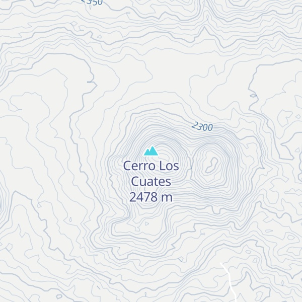 Map of Cerro Los Cuates