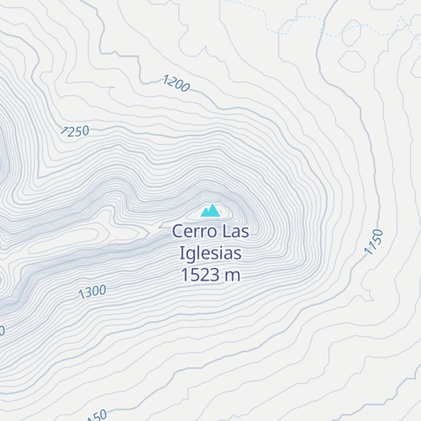 Map of Cerro Las Iglesias
