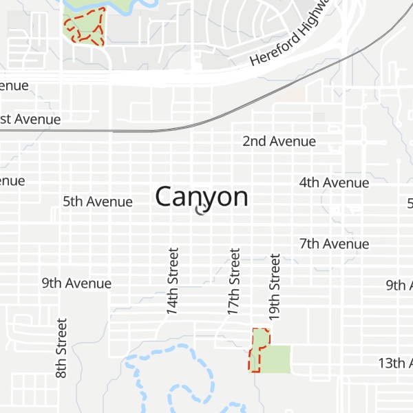 Map of Canyon Chamber of Commerce