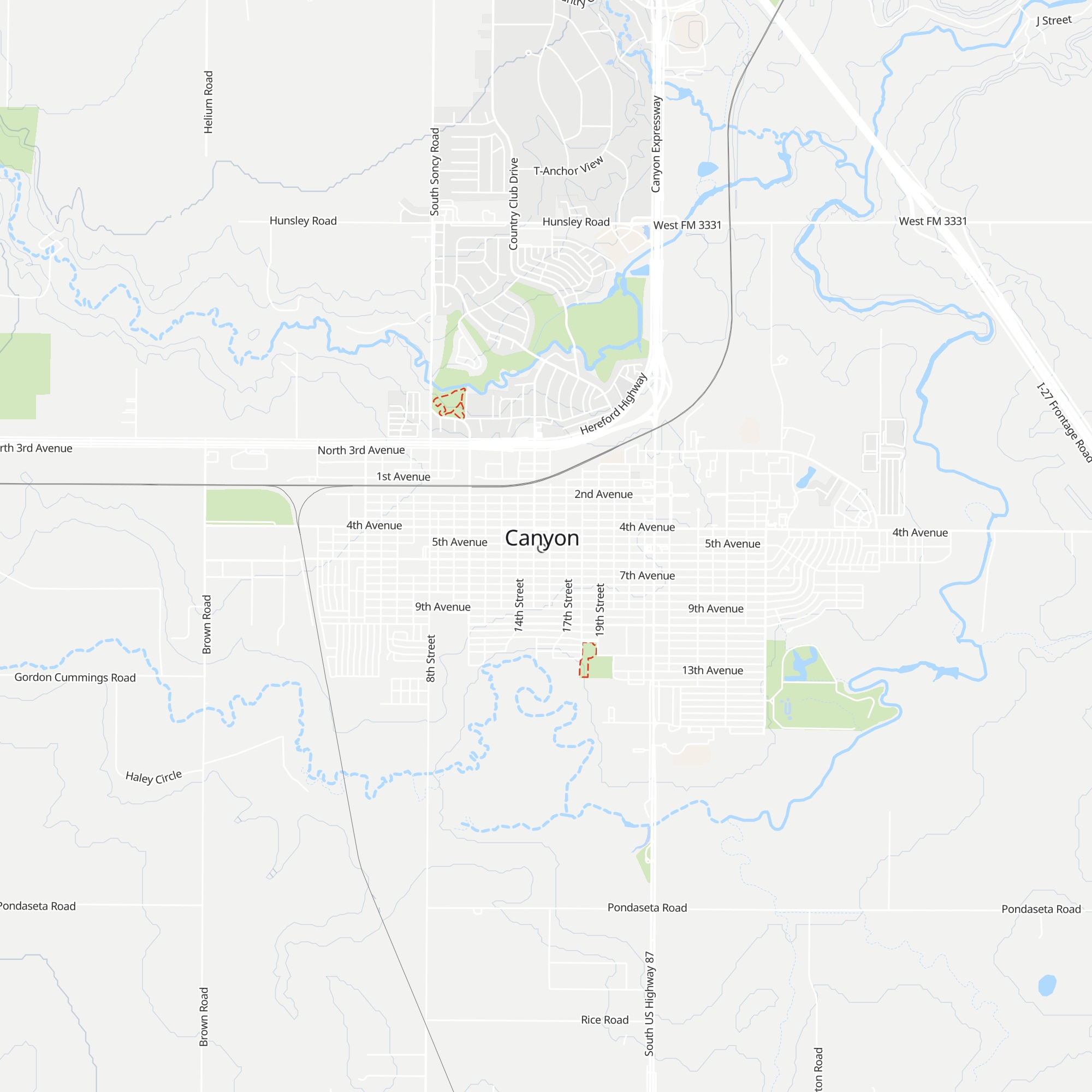 Canyon Chamber of Commerce map