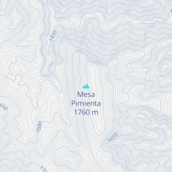 Map of Mesa Pimienta