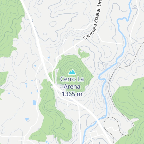 Map of Cerro La Arena