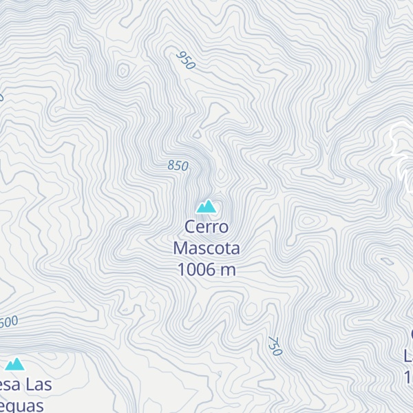 Map of Cerro Mascota