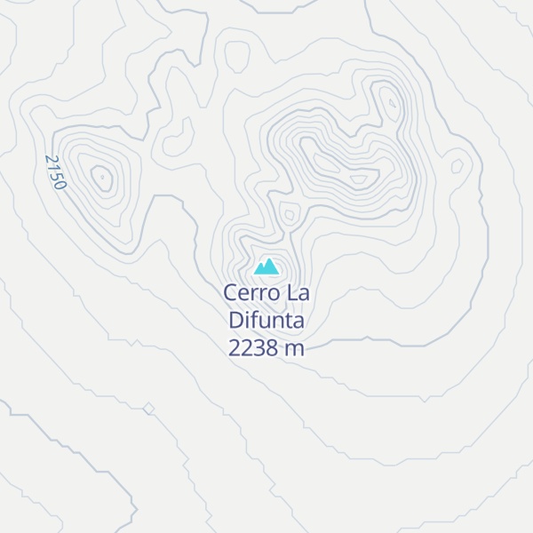 Map of Cerro La Difunta