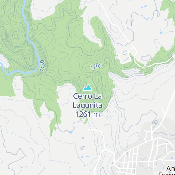Map of Cerro La Lagunita