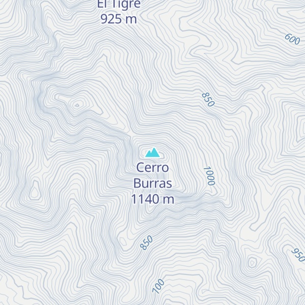 Map of Cerro Burras