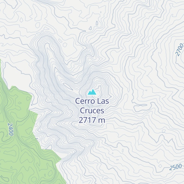 Map of Cerro Las Cruces