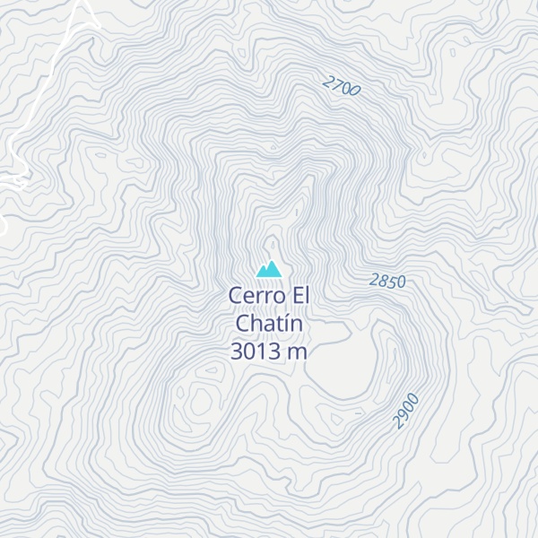 Map of Cerro El Chatín