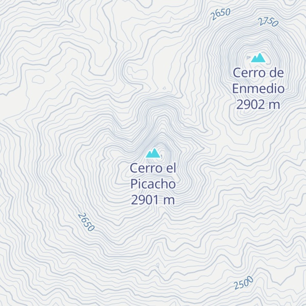 Map of Cerro el Picacho