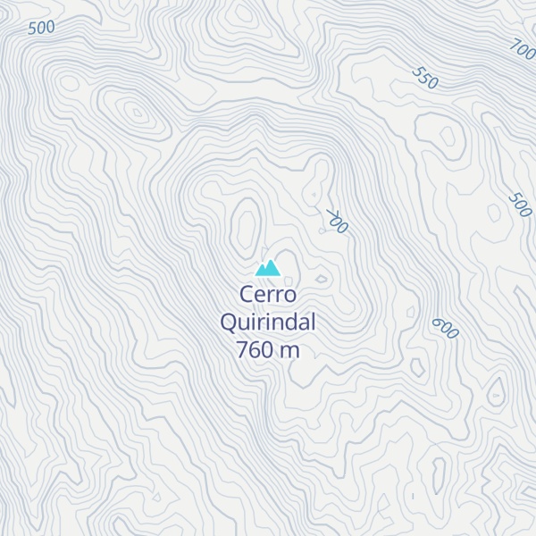 Map of Cerro Quirindal