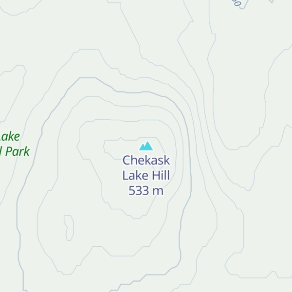 Map of Chekask Lake Hill