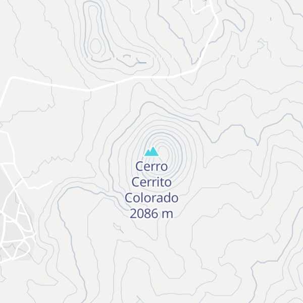 Map of Cerro Cerrito Colorado
