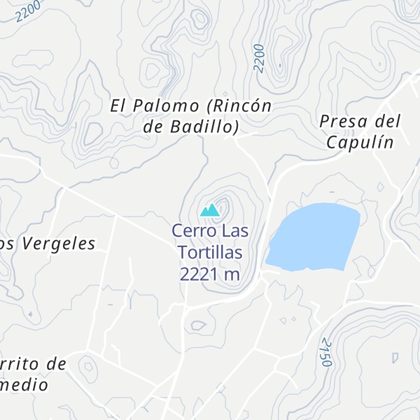 Map of Cerro Las Tortillas
