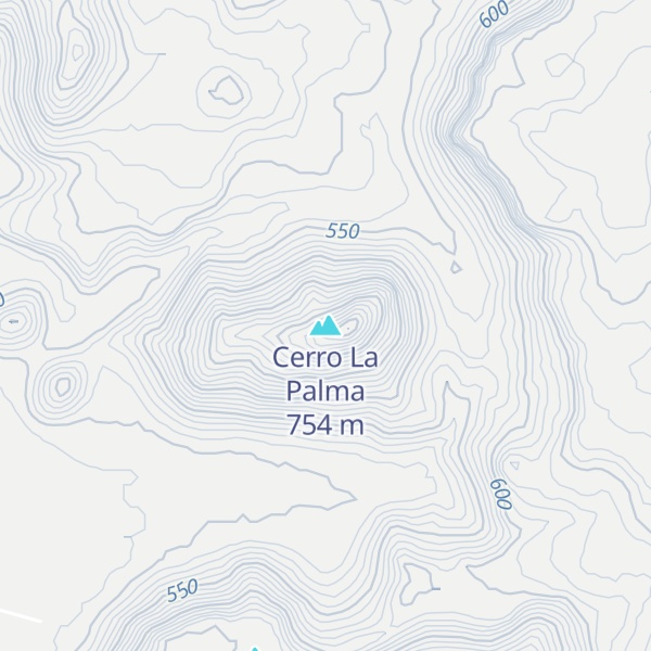 Map of Cerro La Palma