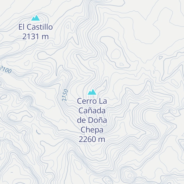 Map of Cerro La Cañada de Doña Chepa