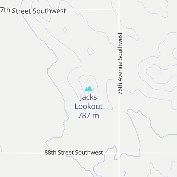 Map of Jacks Lookout