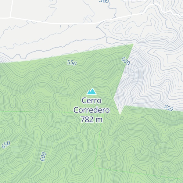 Map of Cerro Corredero
