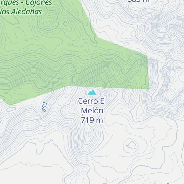 Map of Cerro El Melón