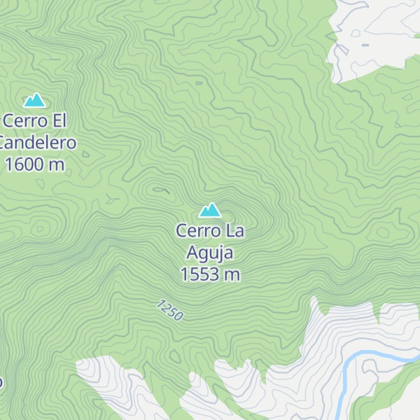 Map of Cerro La Aguja