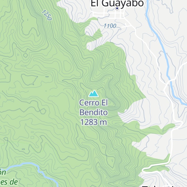 Map of Cerro El Bendito
