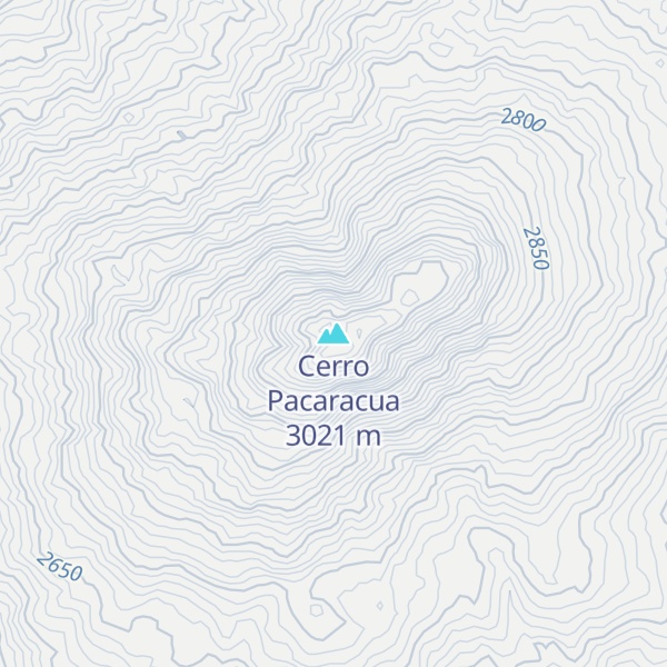 Map of Cerro Pacaracua