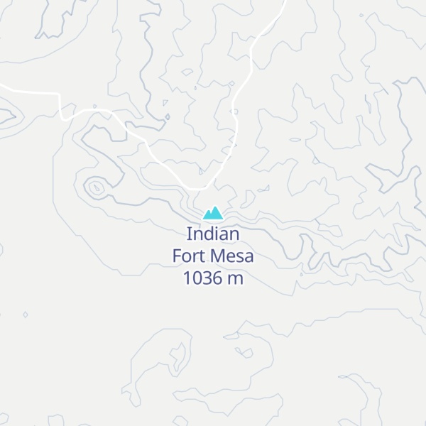 Map of Indian Fort Mesa
