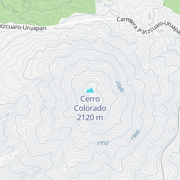 Map of Cerro Colorado