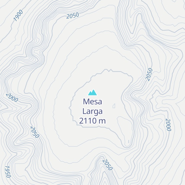Map of Mesa Larga