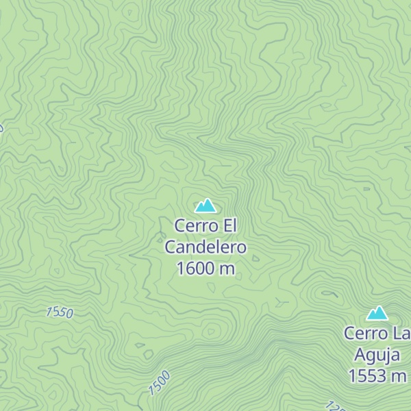 Map of Cerro El Candelero