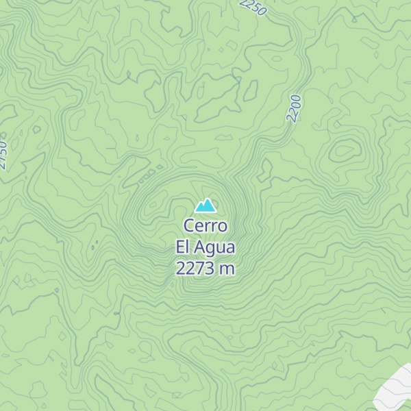 Map of Cerro El Agua