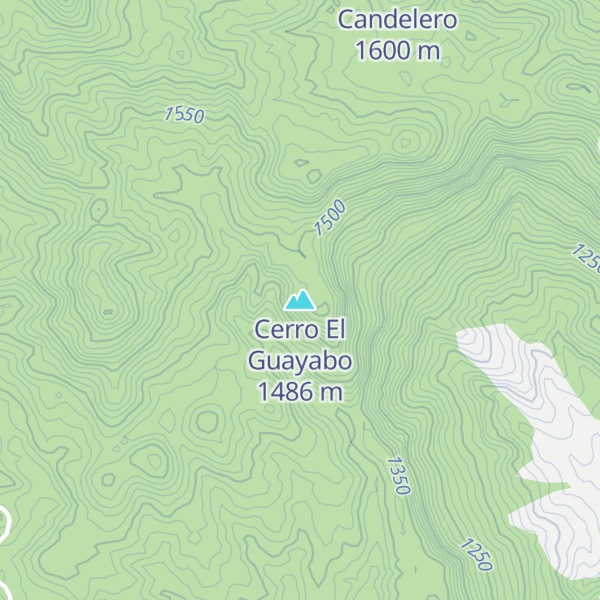 Map of Cerro El Guayabo
