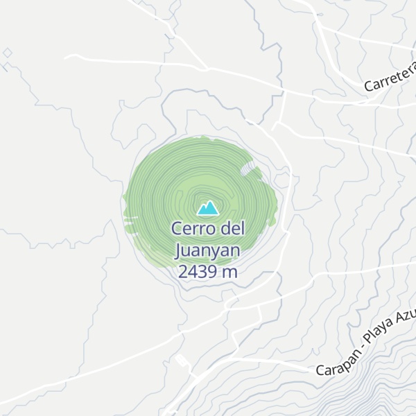Map of Cerro del Juanyan