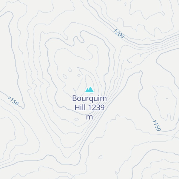 Map of Bourquim Hill