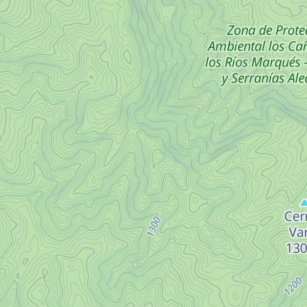 Map of Cerro La Nielera