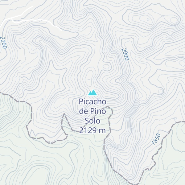 Map of Picacho de Pino Solo