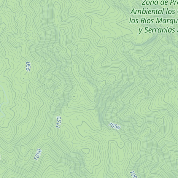 Map of Cerro Los Hacheros