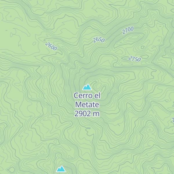 Map of Cerro el Metate