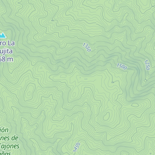 Map of Cerro El Palacio