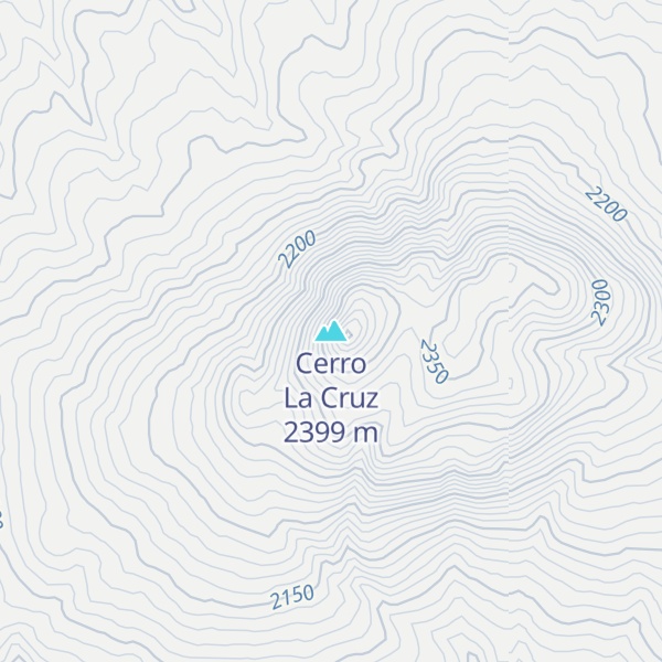 Map of Cerro La Cruz